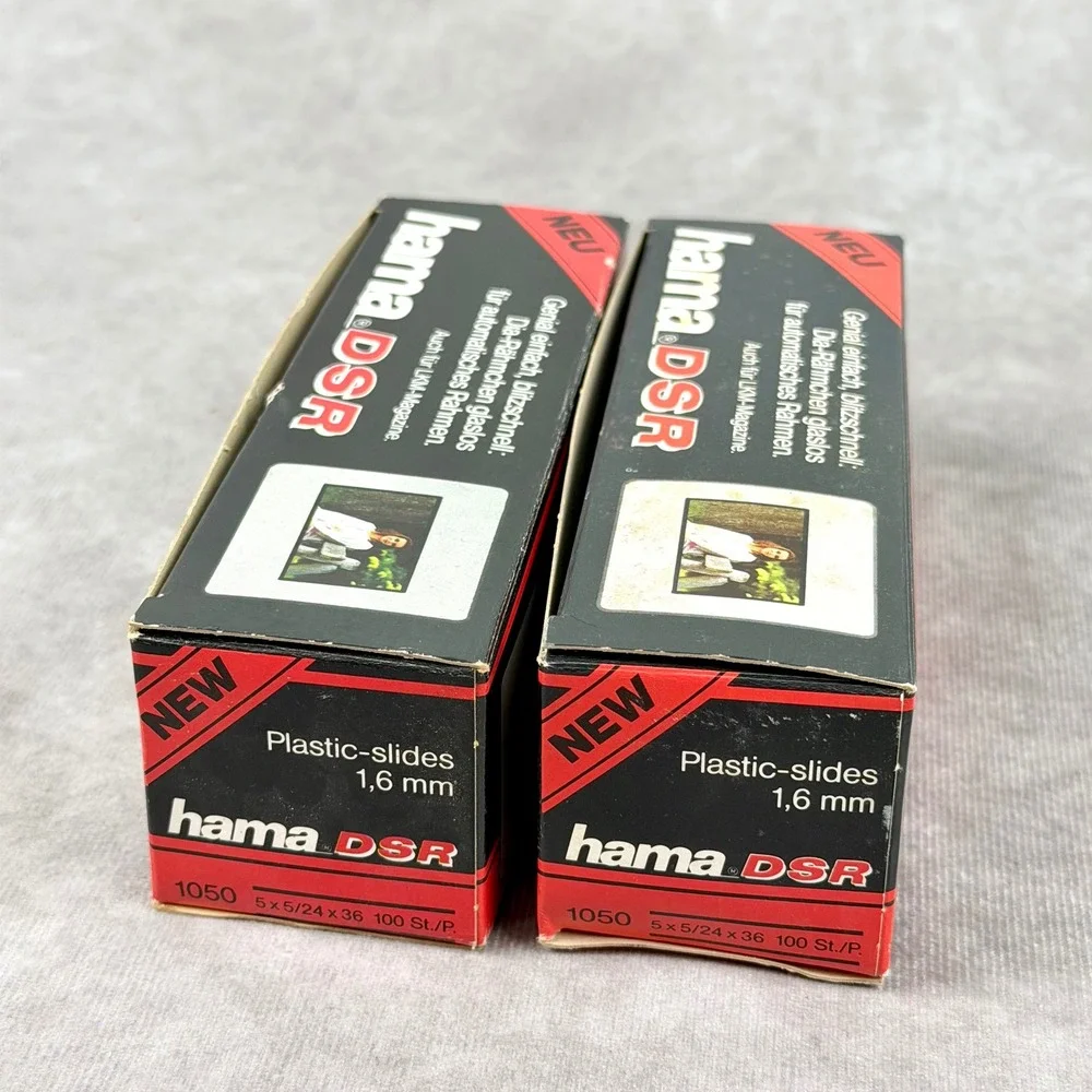 Hama DSR Plastic Slide Mounts 1.6mm Glassless for LKM Magazines Made in Germany